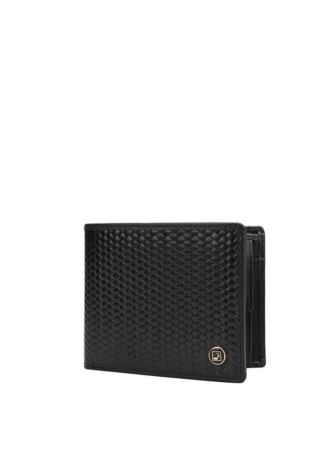 Da Milano RFID Protected Leather Wallet for Men with Card Slot - Black - Image 2